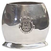Jarra oval pequena com brasão