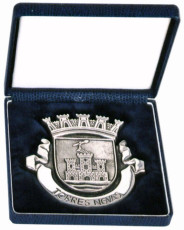 brasão em estojo